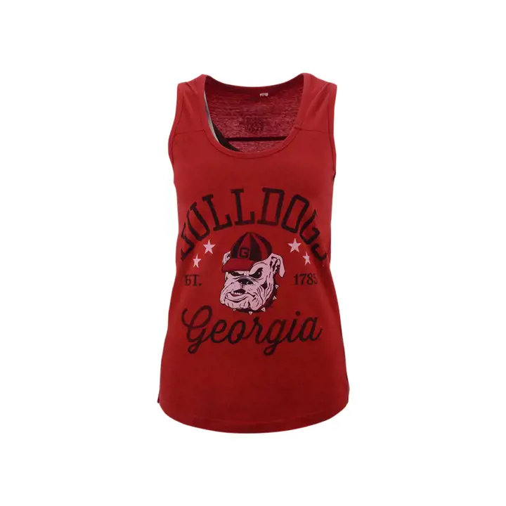 Débardeur Femme Géorgie Bulldogs NCAA Numéro 20 Rouge