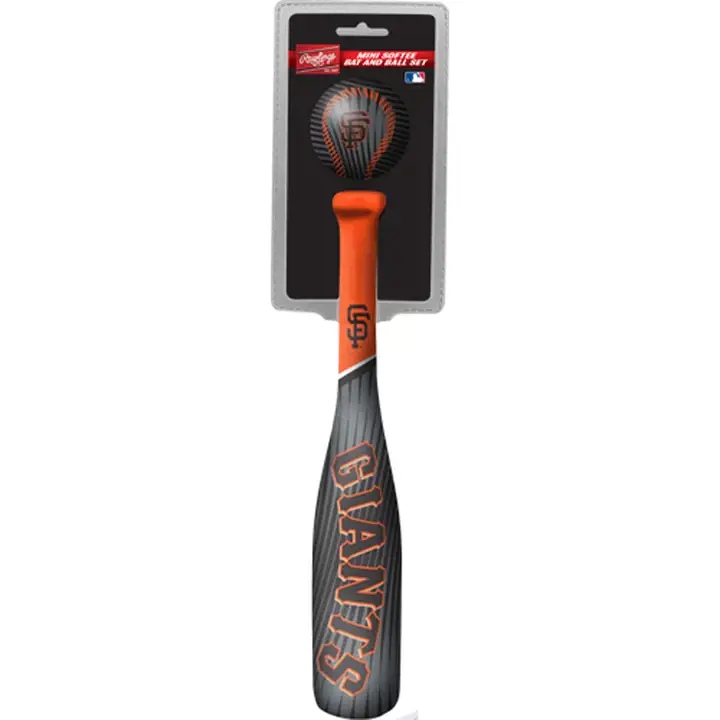 Ensemble batte et balle souple SF GIANTS Mini Slugger AST