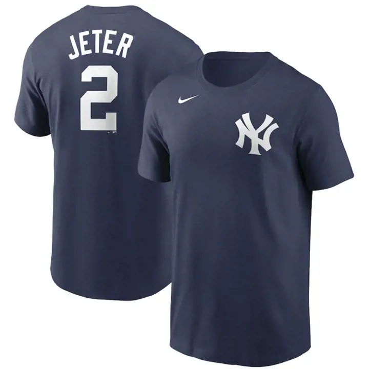 T-shirt Joueur MLB Nike Coop N&N Yankees Derek Jeter bleu marine