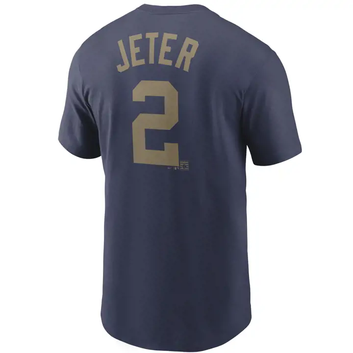 T-shirt Joueur MLB Yankees Nike Enshrine in Gold Derek Jeter