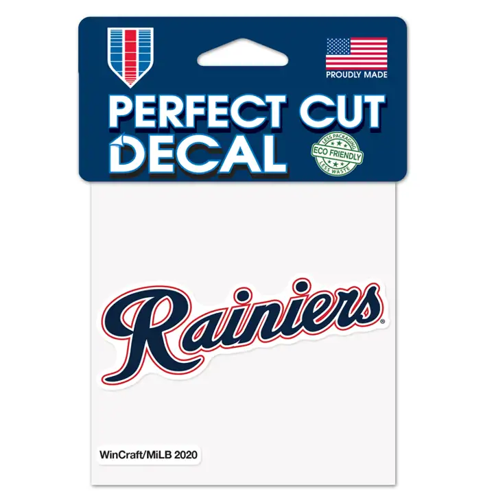 "Décalcomanie parfaite de 4 po x 4 po Tacoma Rainiers ast"