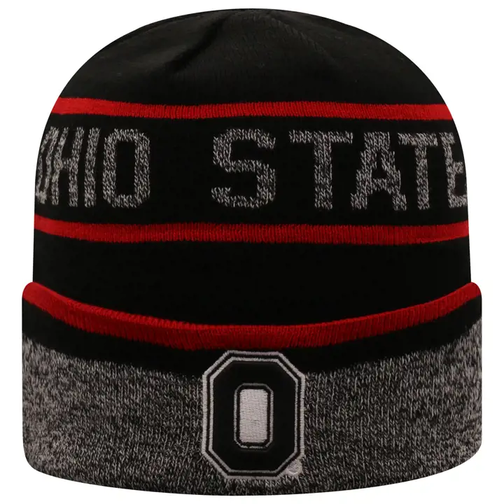 Ohio State Buckeyes NCAA Bonnet Vertex noir/gris chiné