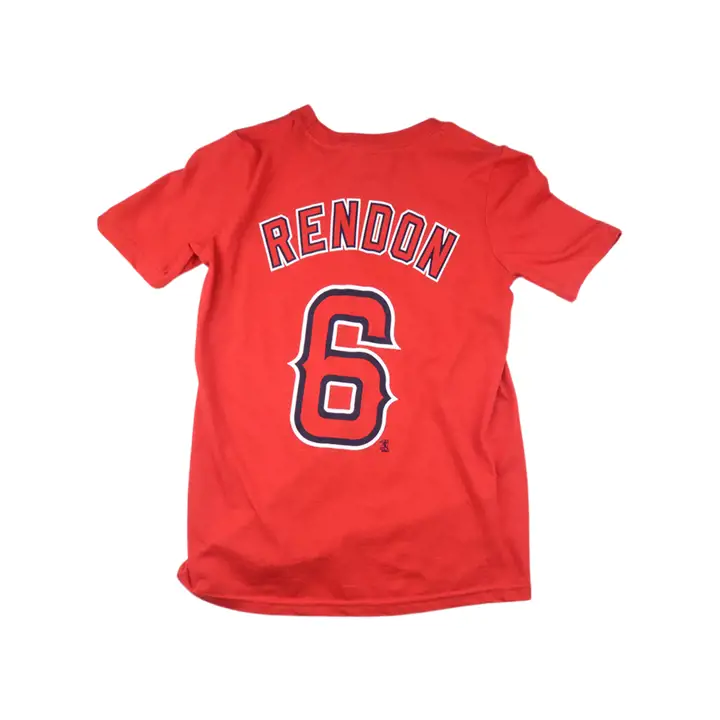 T-shirt jeune joueur N&N MLB des Angels de LA Anthony Rendon rouge