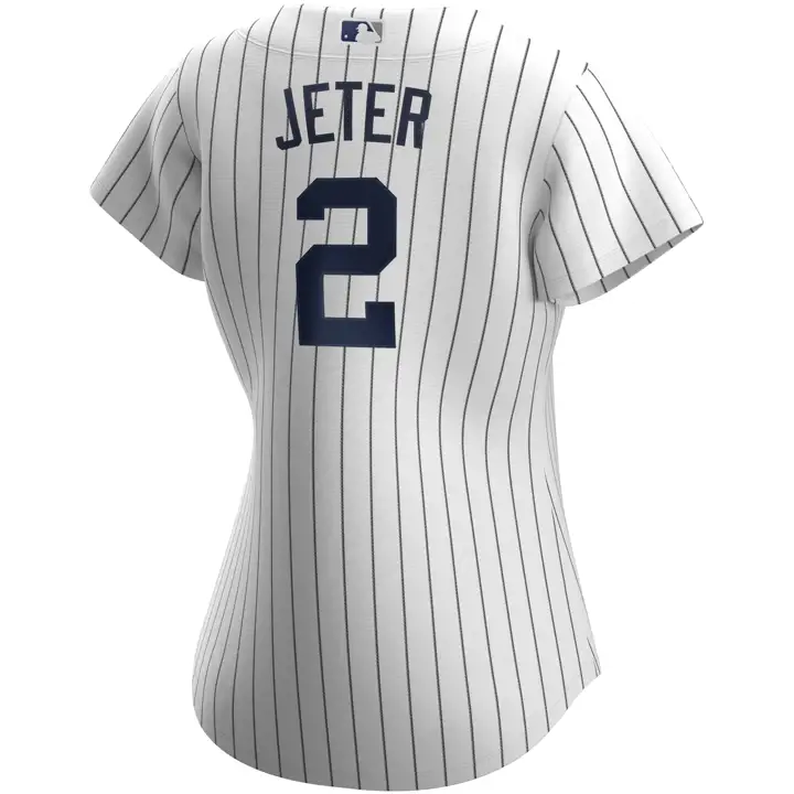 Maillot Réplique Officiel Femme MLB Yankees Derek Jeter bnc/