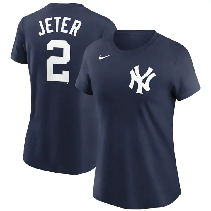 T-shirt Derek Jeter (femme) N&N Player - Yankees MLB - bleu marine