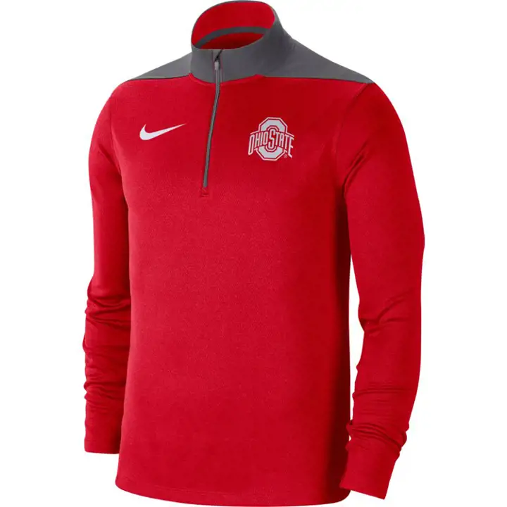 Ohio State Buckeyes NCAA Colorblock Fan Fav Dri Quarter Zip
