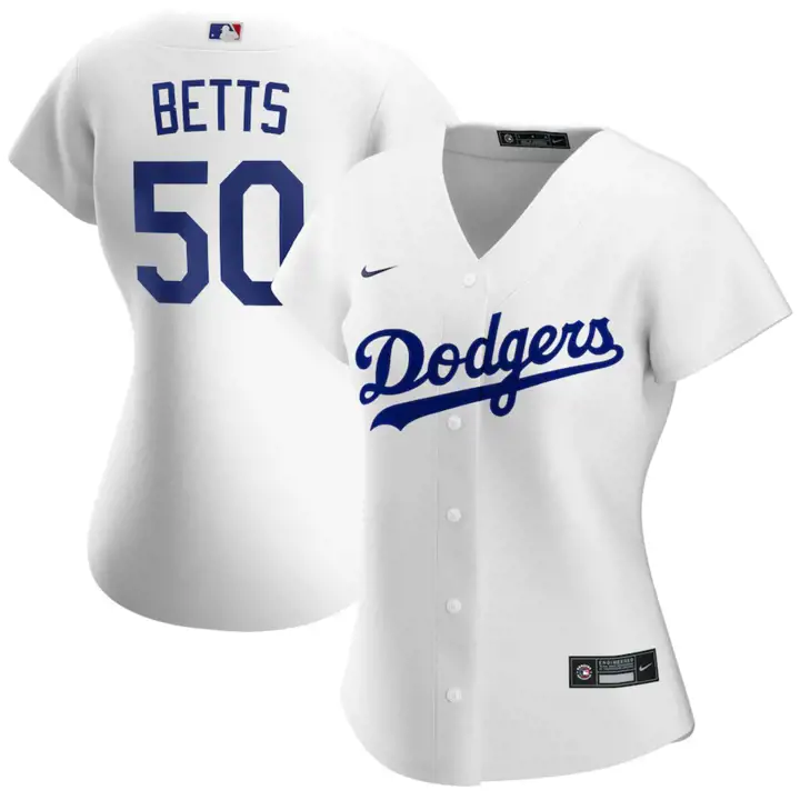 DODGERS MLB Maillot Réplique Officiel Joueur Femme Mookie Be