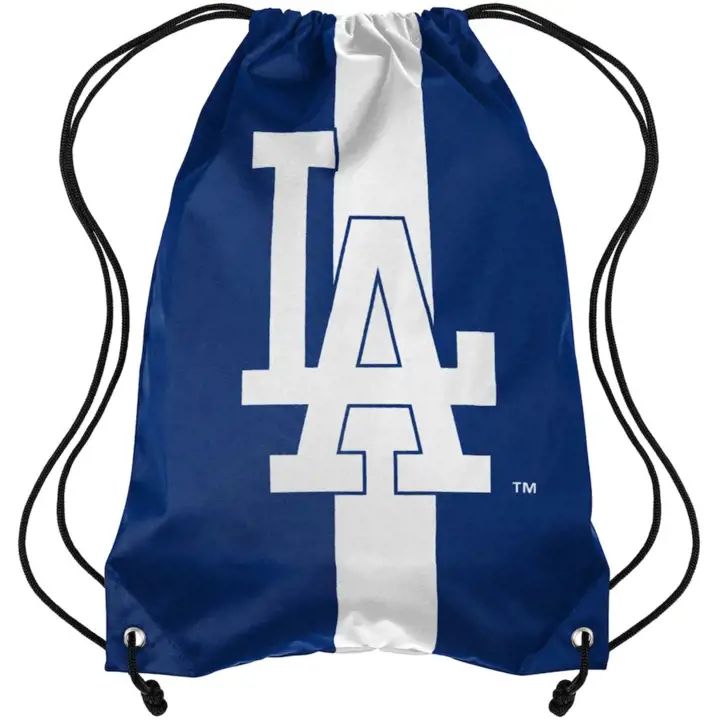 Sac à dos à cordon avec rayures de l'équipe des Dodgers de Los Angeles