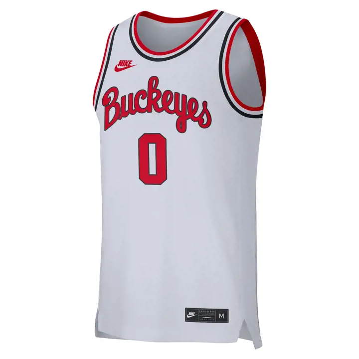 Maillot rétro Ohio State Buckeyes NCAA réplique BLANC