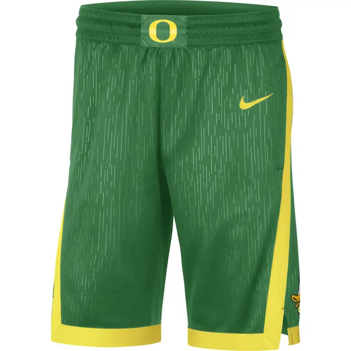 Short de basket-ball réplique Oregon Ducks NCAA Domicile YEL/BLK
