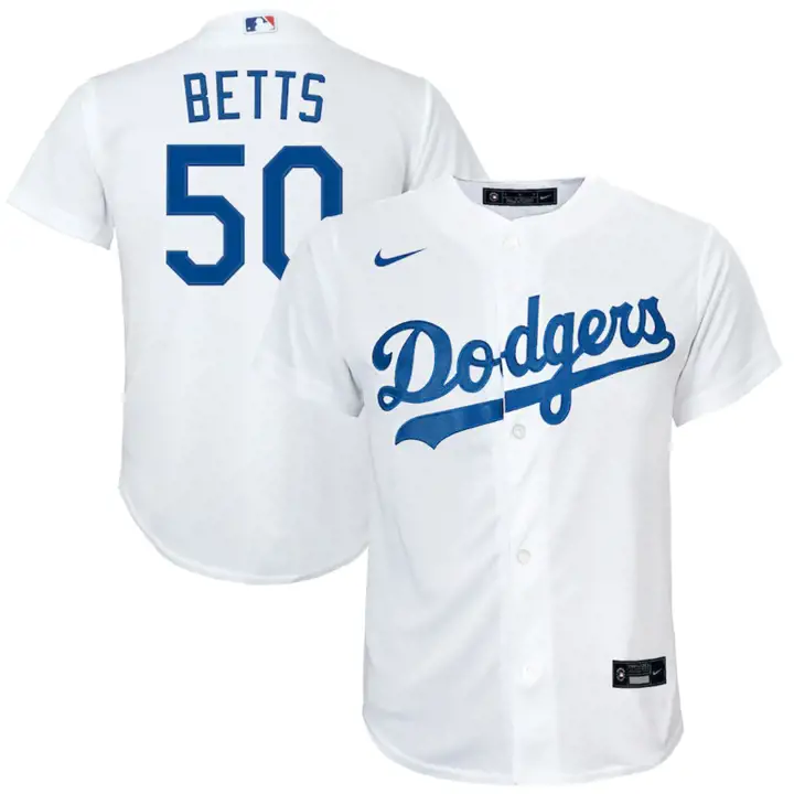 Maillot Officiel de Joueur MLB des DODGERS pour tout-petit Mookie Betts blanc