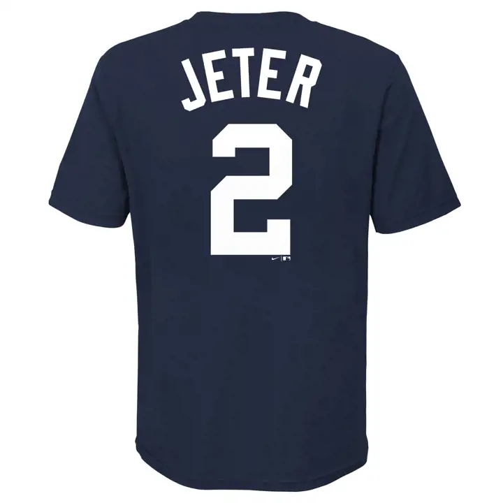 T-shirt enfant joueur N&N Derek Jeter bleu marine Yankees MLB