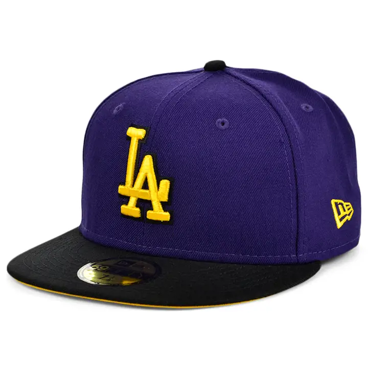 LOS ANGELES DODGERS MLB 21 TWISTED 59FIFTY PUR/BLK