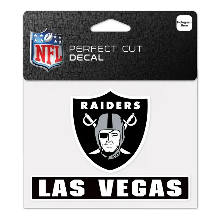 Autocollant découpé Las Vegas Raiders 4x4 ast