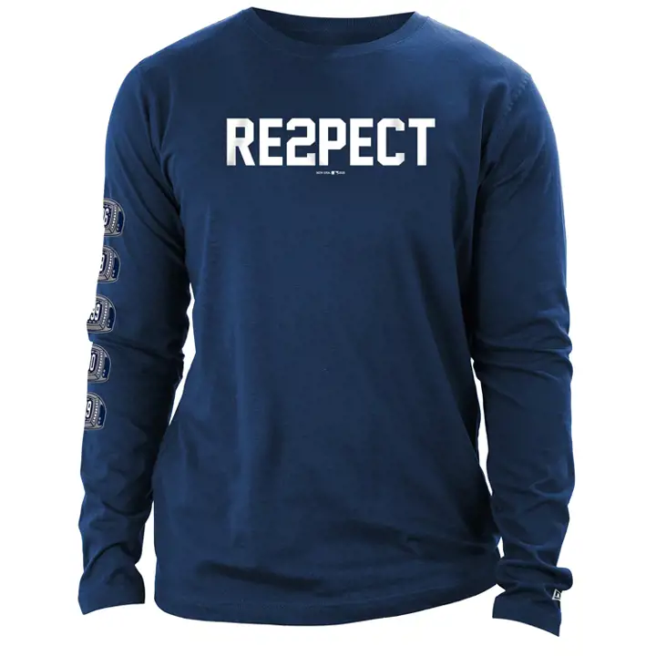 T-shirt manches longues Yankees MLB NE Re2pect Derek Jeter marine