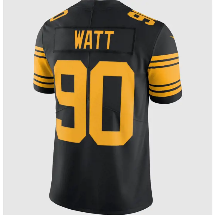 Maillot Color Rush NFL en édition limitée des Pittsburgh Steelers, noir/or