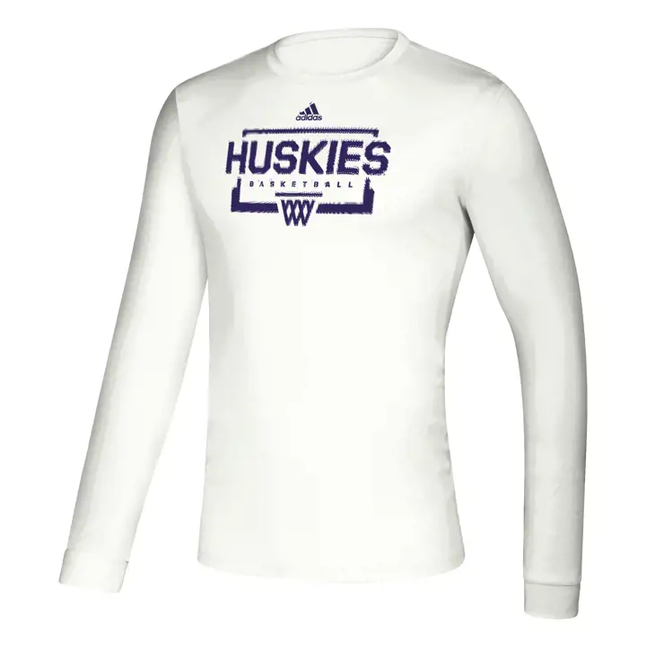 T-shirt à manches longues d'entraînement NCAA Washington Huskies 20 BLC