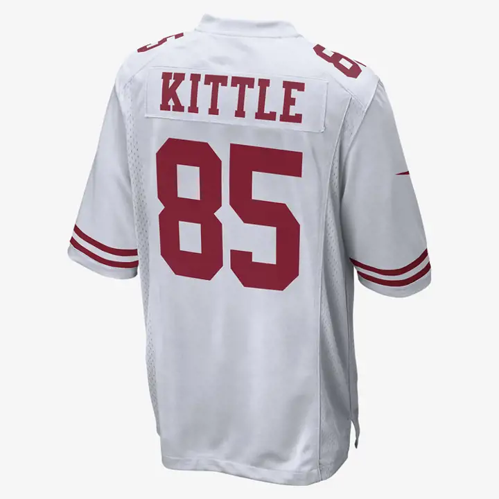 Maillot de jeu 49ERS NFL George Kittle pour jeunes - blanc
