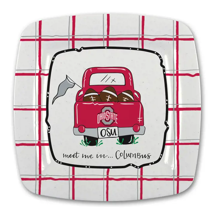 Ohio State Buckeyes PLAQUE CARRÉE POUR CAMION
