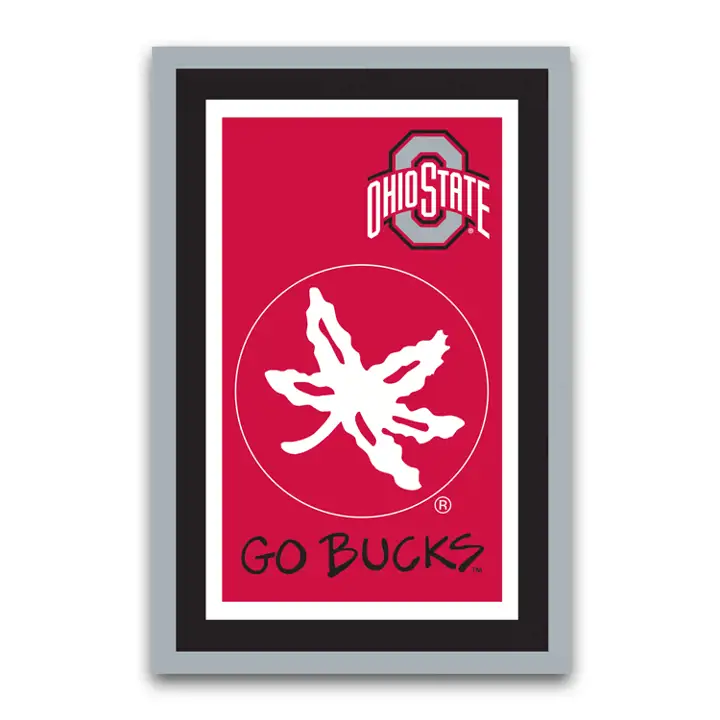 Drapeau de jardin des mascottes des Buckeyes d'Ohio State "Go Bucks"