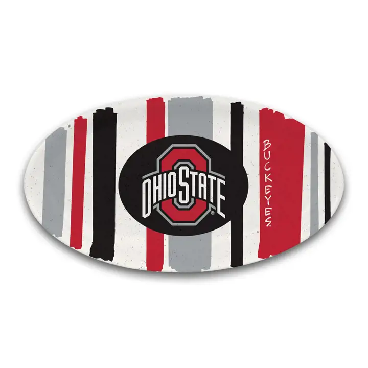 "Ohio State Buckeyes 12\" OVALE RAYÉ ast"