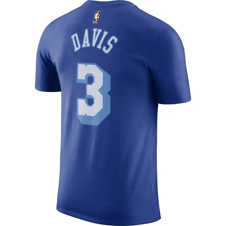 T-shirt NBA HWC Joueur Los Angeles Lakers Anthony Davis bleu