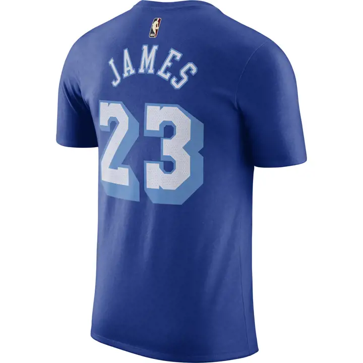T-shirt Los Angeles Lakers NBA HWC Joueur Lebron James bleu