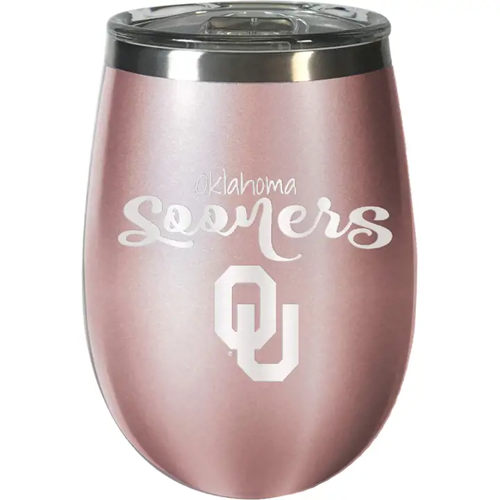 Gobelet à vin 295 ml Oklahoma Sooners rose