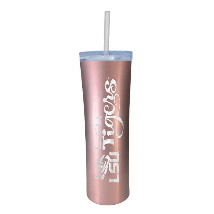 Bouteille d'eau fine L.S.U. 18 oz rose