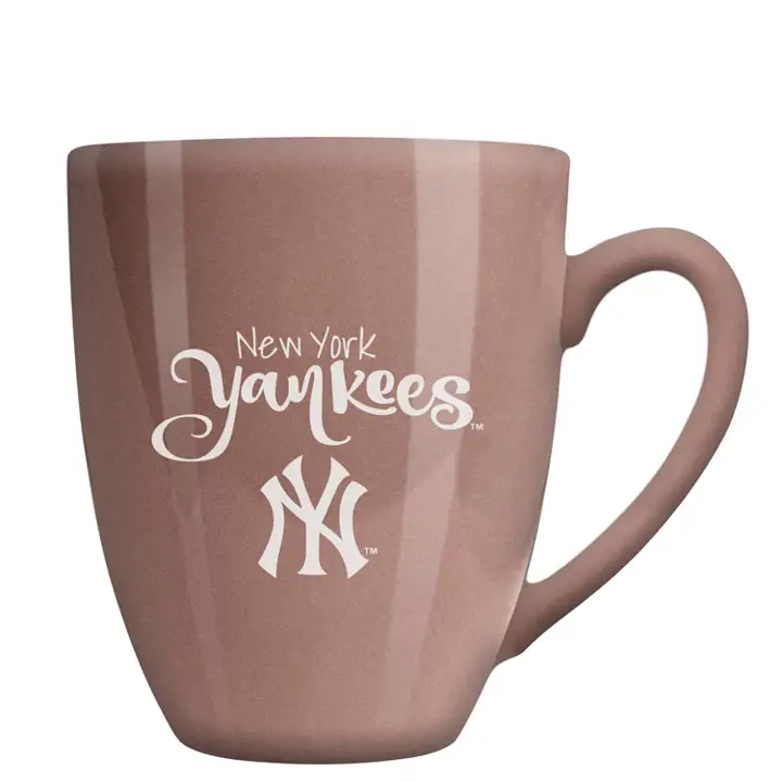 Mug bistro en céramique de 443 ml New York Yankees rose