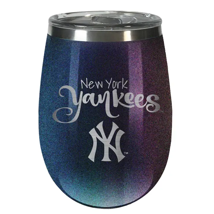 Gobelet à vin New York Yankees 10oz, noir