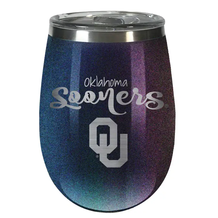 Gobelet à vin Oklahoma Sooners 295 ml noir