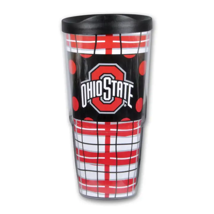Gobelet Ohio State de 24 oz avec couvercle Assortiment