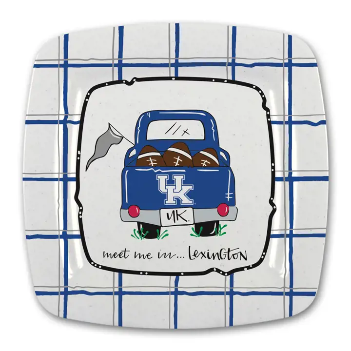 Plaque d'immatriculation carrée Kentucky Wildcats pour camion