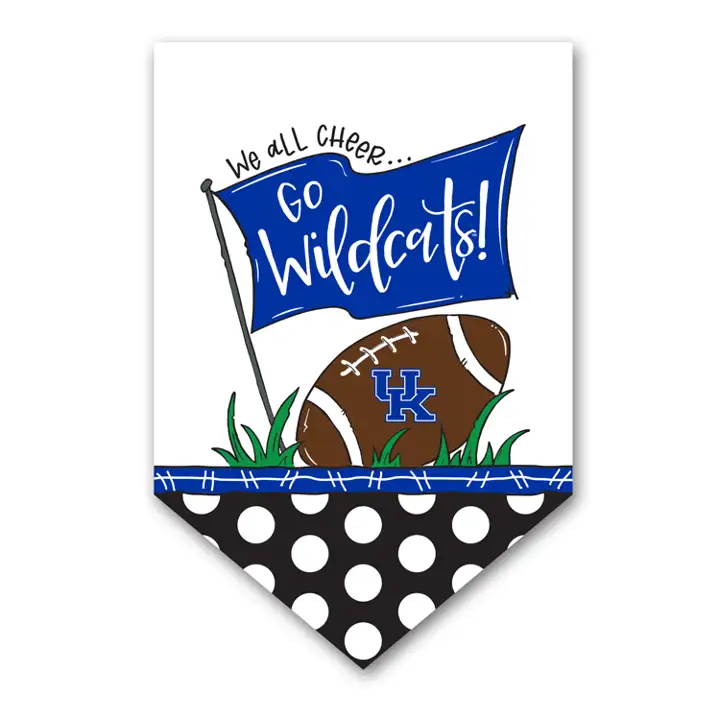 Drapeau de jardin Kentucky Wildcats NOUS ENCOURAGEONS TOUS