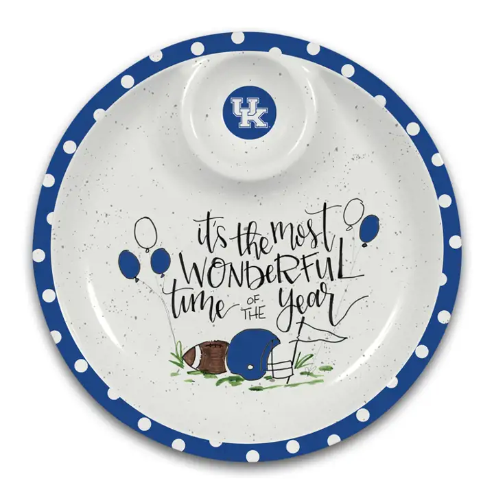 Kentucky Wildcats Plateau de service à deux compartiments Mel