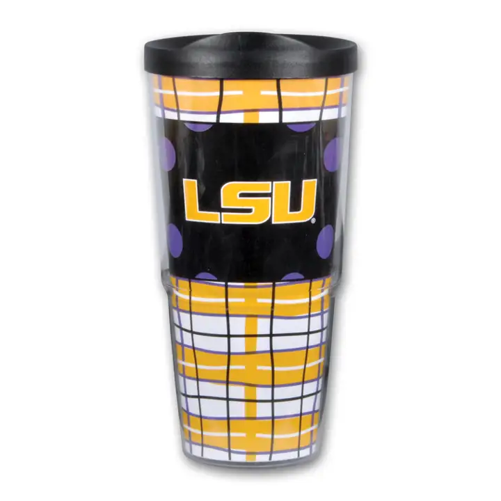 Gobelet L.S.U. 24 oz avec couvercle ast