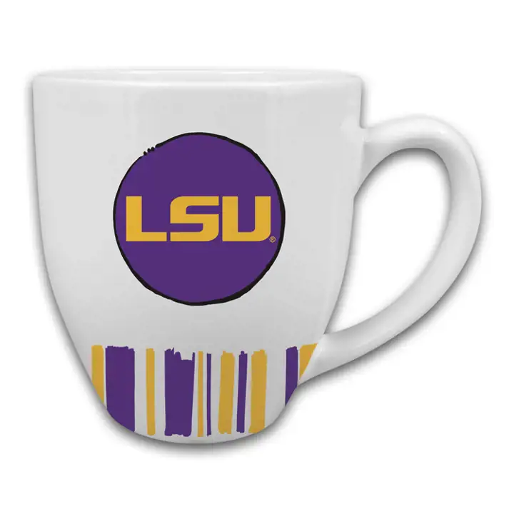 Tasse rayée cœur L.S.U.