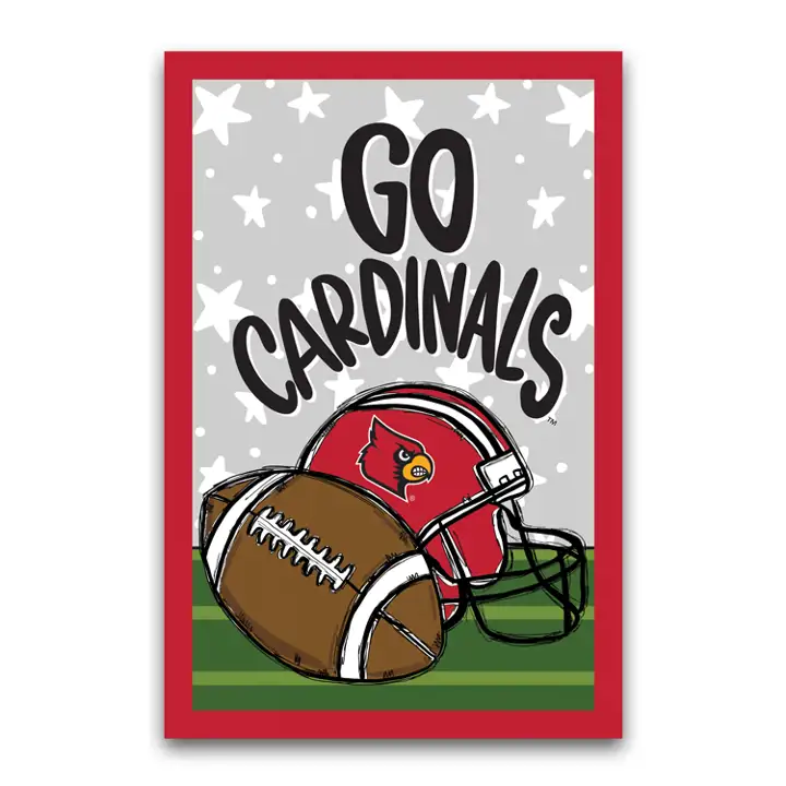 Drapeau de jardin de football des Cardinals de Louisville ast