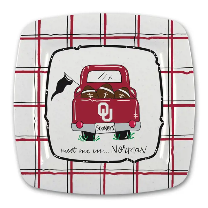 Plaque d'immatriculation carrée de camion Oklahoma Sooners