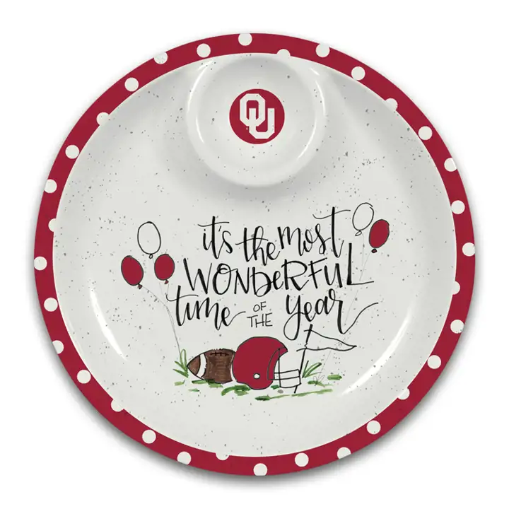 Plat à chips et trempette Oklahoma Sooners Mel
