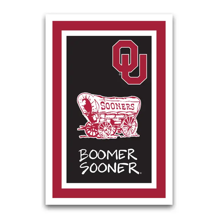 Drapeau de jardin Oklahoma Sooners Mascotte Allez l'équipe