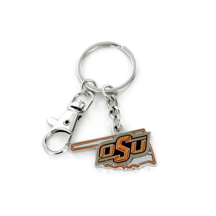 Porte-clés design d'État poids lourd Oklahoma State Cowboys