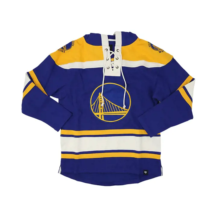 Golden State Warriors NBA Lacer Hood BLEU