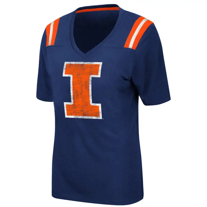 T-shirt NCAA femme Illinois Fighting Illini pierre-papier-ciseaux