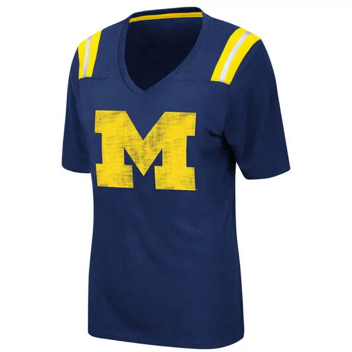 T-shirt Femme Michigan Wolverines NCAA Pierre Papier Ciseaux
