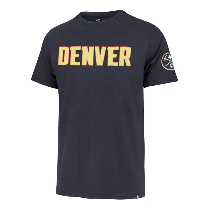Denver Nuggets NBA T-shirt Franklin Wordmark Fieldhouse MARINE