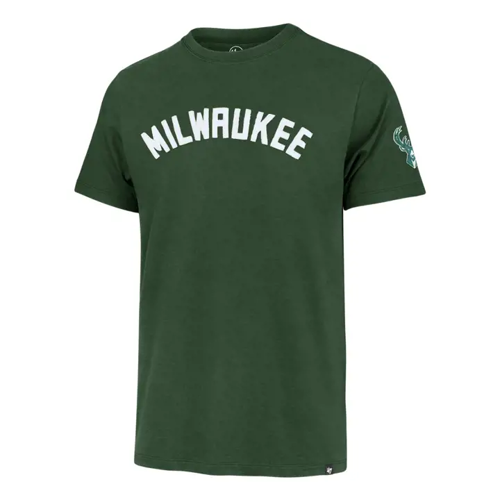 T-shirt NBA Franklin Wordmark Fieldhouse des Milwaukee Bucks VERT