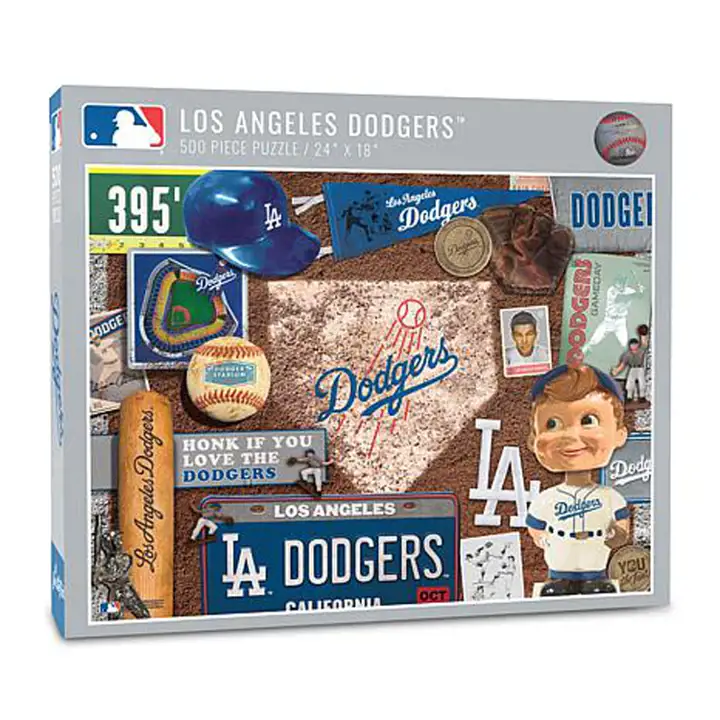 Los Angeles Dodgers Casse-tête rétro de l'équipe