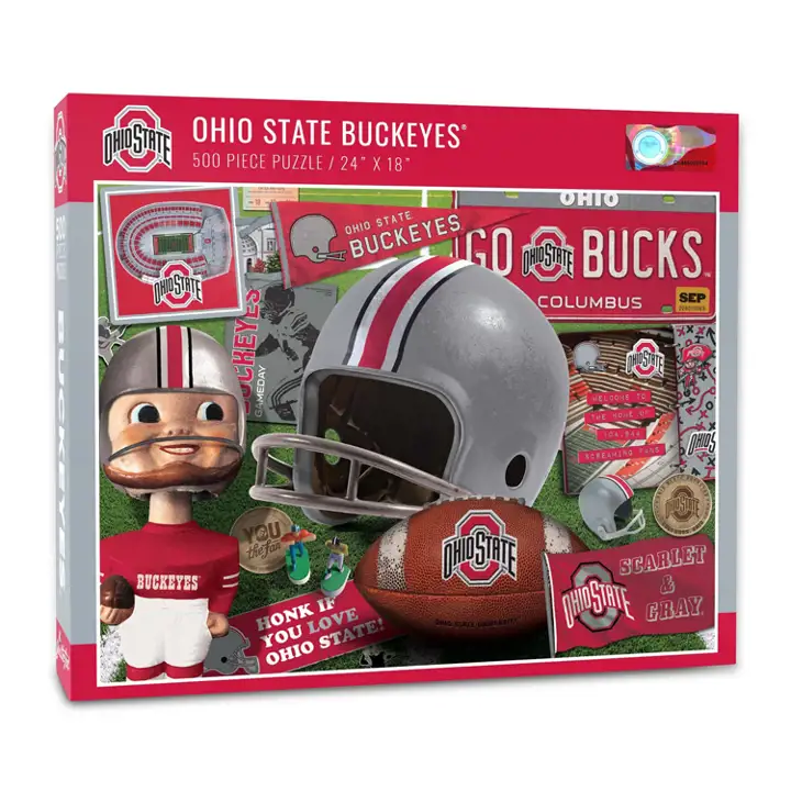 Ohio State Buckeyes, série rétro, puzzle d'équipe